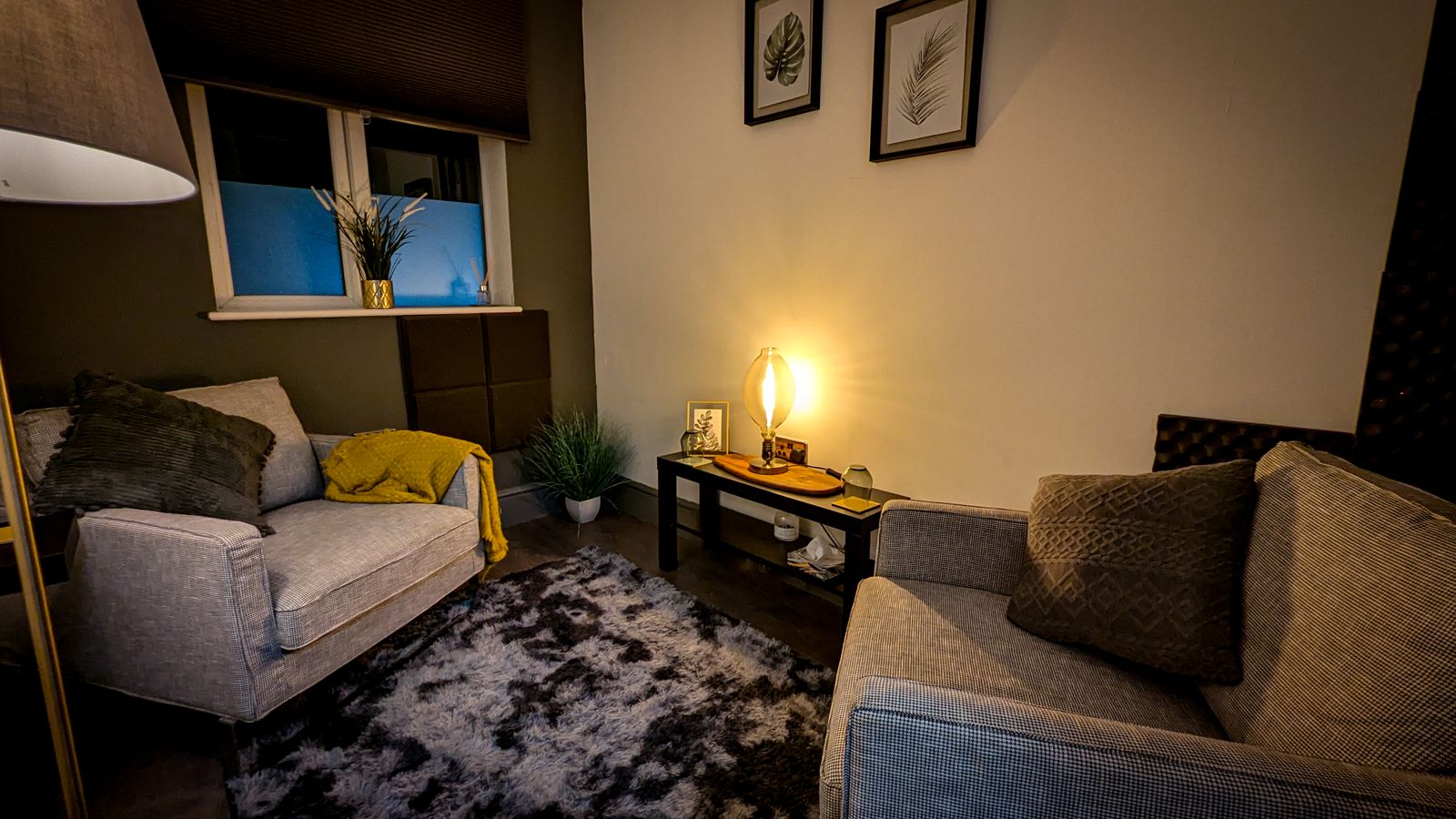 Calming decor designed to put you at ease